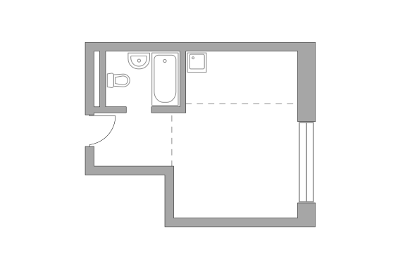 Студия 28.73 м²