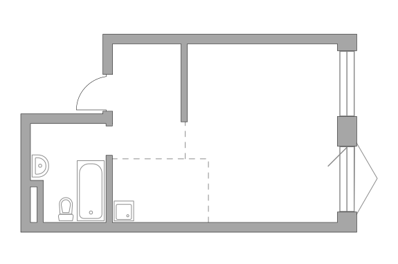 Студия 36.86 м²